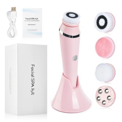 China 2022 Acne Treatment Factory New Arrival Facial Massager Electric Facial Cleansing Wash Sweep Waterproof Facial Cleaner for sale