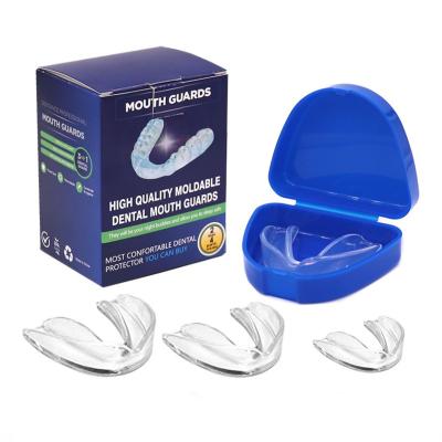 China Stop Bruxism & Eliminates the & Moldable Custom Dental Universal Teeth Guards BPA Free Teeth Grinding Teeth Whitening Tray and Sports Mouth Guard for sale