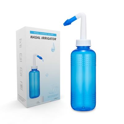 China Cheap Double Spout Adult / Dust Cover And Children 500ML Nasal Irrigation With Nasal Rinse Bottle for sale