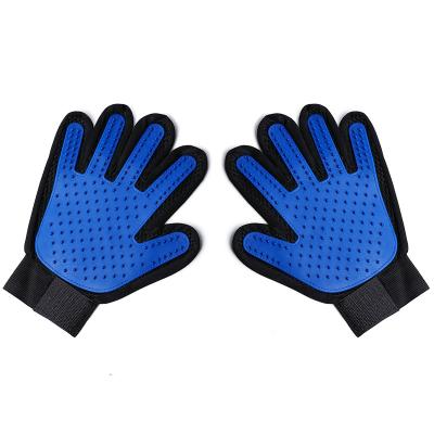 China Five Finger Design Pet Hair Remover Glove Soft Deshedding Enhanced Effective Glove Pet Grooming Glove Viable Sweep Gloves for Dog and Cat for sale