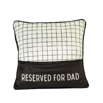 China Memory Bedding Throw Cushion Pillows Case Bed And Couch Indoor Decorative Square Plush Sofa Pillows For Father's Day for sale