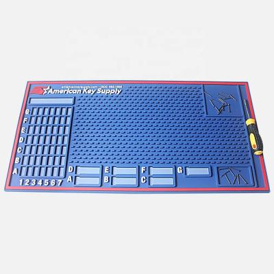 China Rekeyring Mat Eco Flexible Durable Anti Slip Rubber Lab Pinning Mat for sale