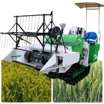 China Factory Hot Sale Cheap Price Mini Combined Rice Harvester Machine Small Rice Combine Grain Reaper for sale