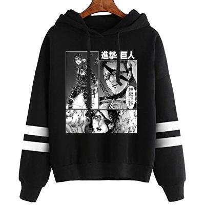 China Anime Breathable Attack On Hanji Zoe Felpa Moletom Sweatshirts Cozy Tops Pullovers Sudadera Titan AOT Hoodies for sale