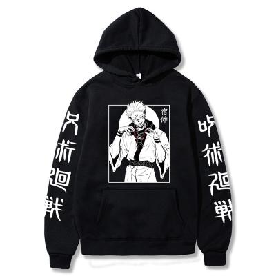 China Breathable Japanese Graphic Cartoon Streetwear Harajuku Yuji Itadori Anime Jujutsu Kaisen Hoodie Sukuna Pritned Male Sweatshirts for sale