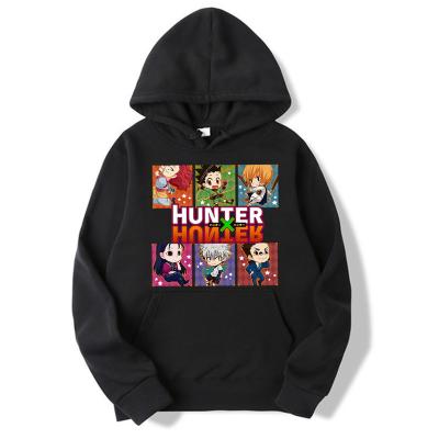 China Anime Hunter X Hunter Cosplay Clothes Costumes Men Breathable Hoodies Sweatshirts Hat Apparel Tops for sale