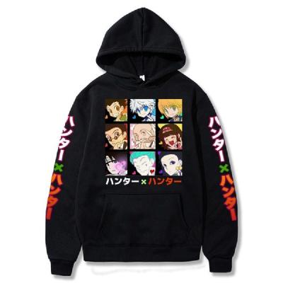 China The Hunter X Hunter Killua Leorio Kurapika Gon Hisoka Full Anime Pullover Breathable Hoodie Streetswear for sale