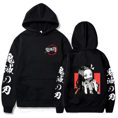 China Demon Slayer Anime Hoodie Sweatshirts Breathable Tops Long Sleeve Fashion Casual Cloth for sale