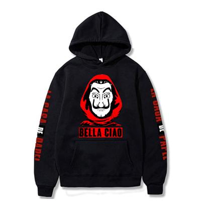 China La Casa De Papel Men Breathable Women Hoodies Sweatshirts Money Heist TV Show Novelty Paper Chamber Unisex Hoodie for sale