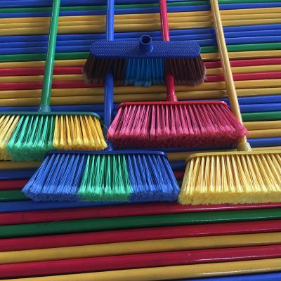 China Solid Wholesale Custom Fashion Plastic Floor Sweeps Self Cleaning Broomstick Sweeping Magic Outdoor Broom Head For Home for sale