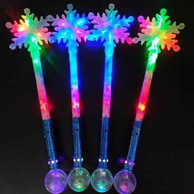 China Promotional Gifts 2021 Concert Supplies Festival Led Light Up Wand Stick Led Glow Stick For Cheer Snowflake for sale