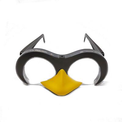 China Festival Personalized Custom Penguin Shaped LED Flashing Glasses For Party for sale