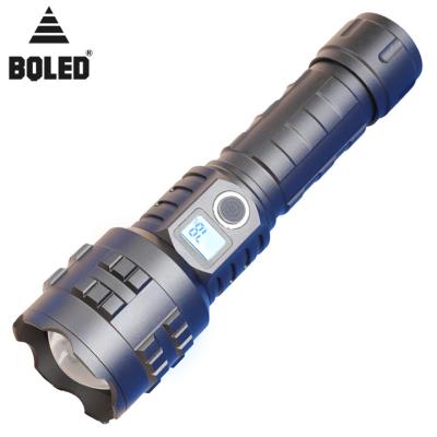 China High Power Camping Laser Pointer Focusing Adjustable Led Torch Light Led Rechargeable Flashlights for sale