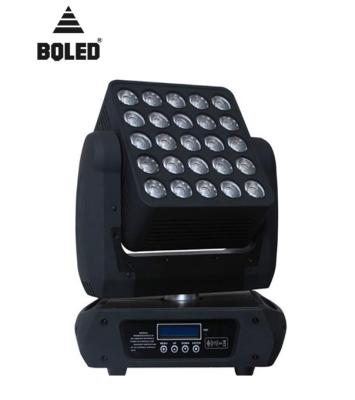 China 25pcs 12W RGBW 4in1 LED Matrix Beam Moving Head Light For Stage for sale