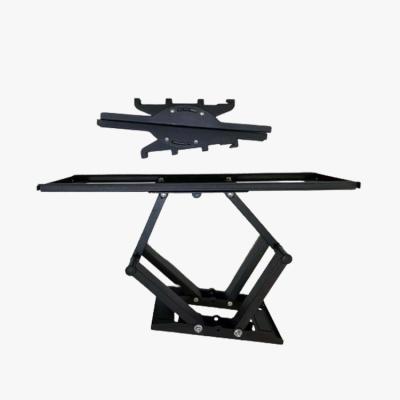 China Commercial TV Stand , Revolving Black TV Stand Fireplace TV Wall Office Furniture Mount for sale