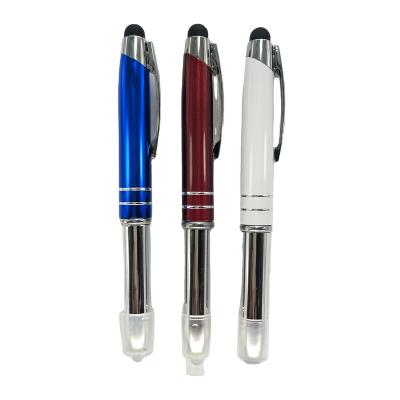 China Promotional Pen LED Stylus Pen 3 In 1 Led Light Promotional Tip Pen With Stylus for sale