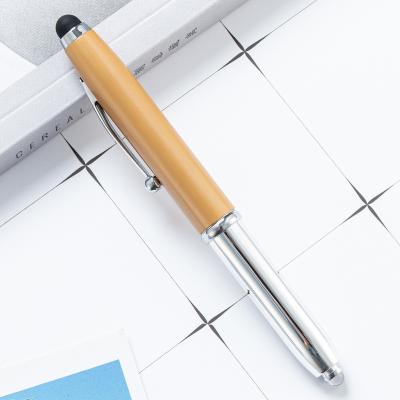 China Promotional Pen Hot Selling Good Quality LED Metal Tip Touch Pens Custom Logo 3 in1 Multifunctional Pen for sale