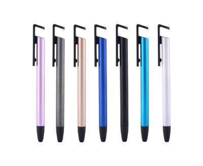 China Pen Hot Sale Promotional Ballpoint Pen with Phone Holder Stylus Pen 3 in 1 Multifunctional Pen for sale