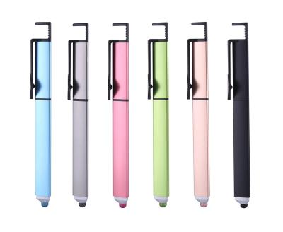 China Multifunctonal Pen Ballpoint Pen China Promotional Custom Ballpoint Pen With Stylus Mobile Phone Holder for sale