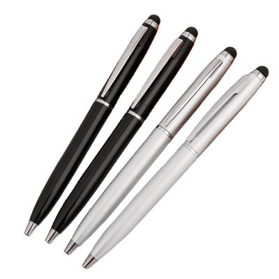 China Custom Logo Promotional Pen Twist Ballpoint Pen Aluminum Stylus Ballpoint Pen Custom Logo School Stationery Gift for sale