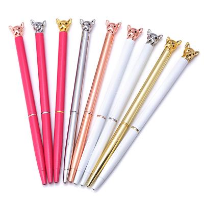 China office & Creative Unique Custom Ballpoint Pen New School Design Gift Cartoon Ballpoint Pen Logo School Stationery Souvenir Metal Metal Pen for sale