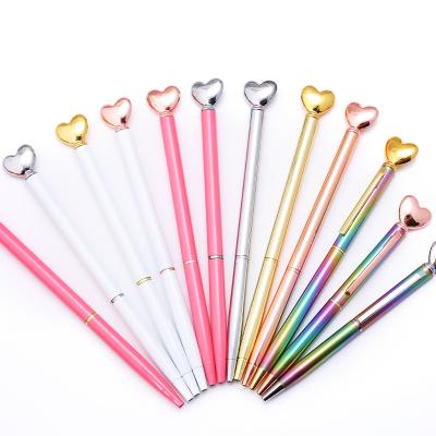 China office & Creative Custom Aluminum Pen Ballpoint Pen New Design Cartoon Ballpoint Pen Logo School Stationery School Souvenirs for sale