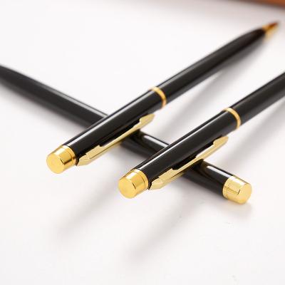 China Promotional Pen Ballpoint Pen Logo Ballpoint Pen School Stationery Gift Business Gold Custom Aluminum Pen for sale