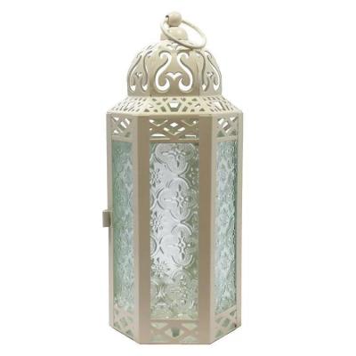 China Good Quality Wedding Wrought Iron Wind Lantern Decoration Classic Minimalist Moroccan Hanging Candle Holder From Factory Directly for sale