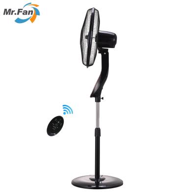 China Top Grade Remote Control 5 LIKE Blades Air Cooling Pedestal Fan Remote Control Oscillating Standing Fan for sale