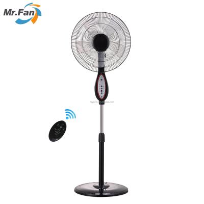 China Stylish Design Remote Control 16 Inch Ventilador Standing Pedestal Fan With Remote Control for sale