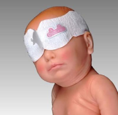 China 38cm Breathable neugeborener Augen-Schutz-Phototherapie-Augen-Masken-UVschutz zu verkaufen