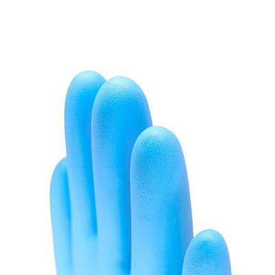 China Guantes disponibles del examen del nitrilo quirúrgico médico azul para el hospital de la clínica en venta