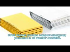 Reusable Aluminium Pe Foil Space Thermal Blankets For Survival