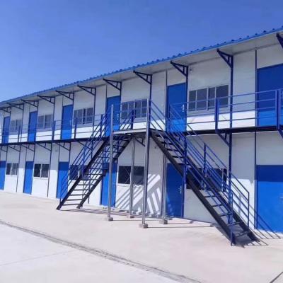 China Modern Factory Supply 2 Story Construction Site Workers Living Prefab Container House for sale