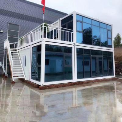 China Modern Modular Prefab Living Room Office Factory Supply Container House Set for sale