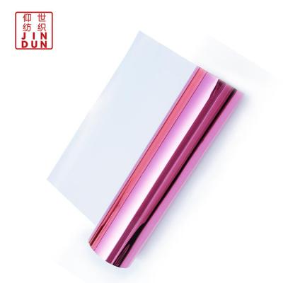 China PET Film Rose Foil Metallic Heat Transfer Vinyl Moisture Proof Metallic Lamination Film For Textile/Clothing/Canvas for sale