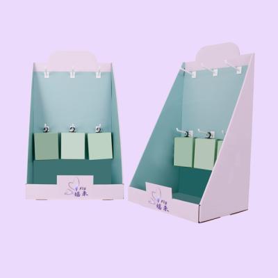 Cina CMYK Printing Size Customized Retail Cardboard Display Counter For Skin Care Countertop Carton Display Box At Supermarket in vendita