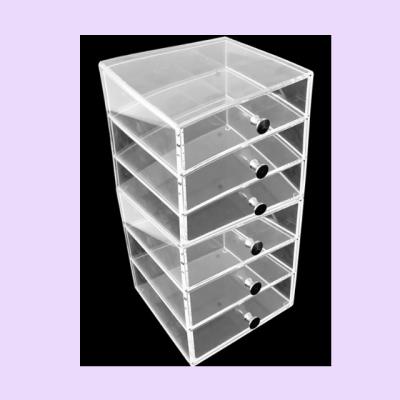 中国 cosmetics self skin care packaging boxes acrylic cosmetic organizer display box 販売のため