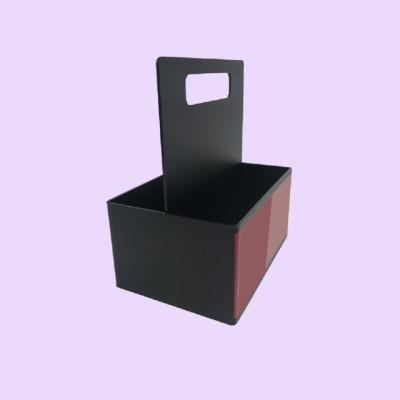 Cina Customized flower Plastic Box Container for cupcakes food takeaway  handle box in vendita