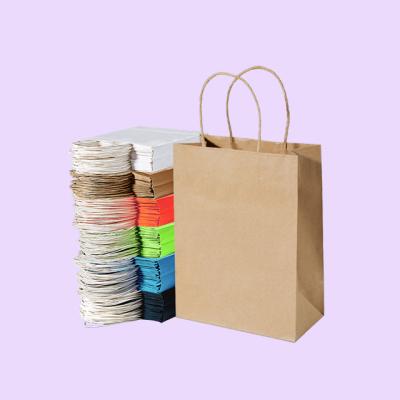 中国 custom logo Personalized Paper Bags Gift Packaging bags for charcoal brown kraft 販売のため