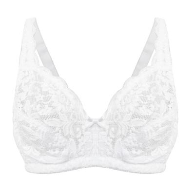 China Plus Size Breathable Lace Bras Women Custom Radio Push Up Bra Large Size Bralette Sexy Lingerie for sale