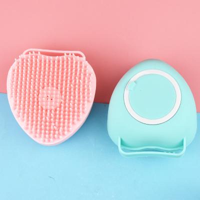 China Dogs Wholesale Portable Shower Massager Silicone Pet Bath Brush Dog Bathing Brush Tool Shampoo Massager Bath Brush Shower Dog for sale