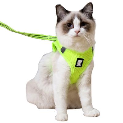 China Cats Mesh Cat Vest Harness And Adjustable Soft Leash for sale