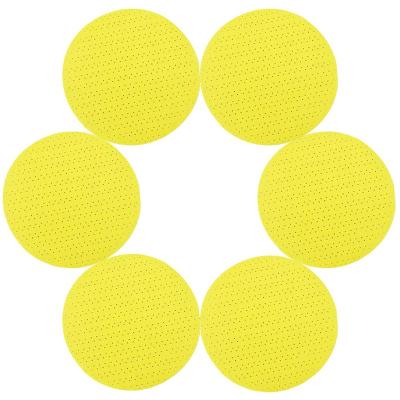 China AutoErizo Polishing High Quality Yellow Drywall 225 Mm Sanding Abrasive Disc Multi Holes for sale