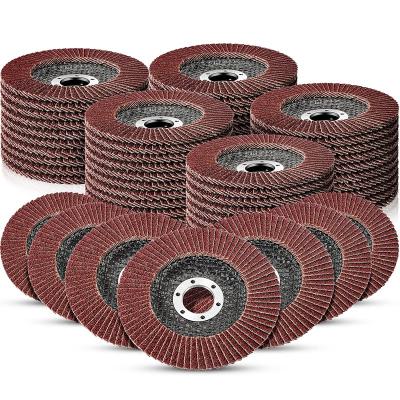 China Fin Polishing Sanding Discs Refine Processing Grinding Wheels Aluminum Oxide 27 Grinder Type Abrasive Sanding Disc for Angle Grinder for sale