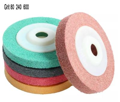 China High Efficiency 100*16 Grinding Polishing Wheel Nylon Fiber For Metal Ceramics Marble Wood for sale