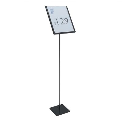 China Wholesale Retail Display Window Display Fixtures Floor Rack Metal Clothing Price Tag Rack for sale