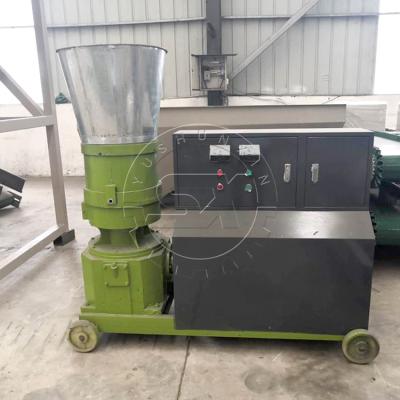 China 400-600 kg/h organic fertilizer flat die granulator coarse fiber materials pellets making machine flat die extrusion mac en venta