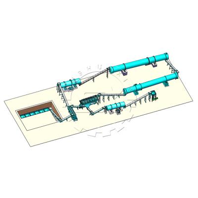 Китай Fertilizer production line with rotary drum granulator/fertilizer rotary drum granulator продается