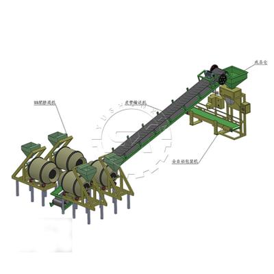 China 1-10t/h NPK Mischmaschine des Pulverdüngemittels auf mischende Düngemittelfertigungsstraße des BB von China-Fabrik zutreffen zu verkaufen